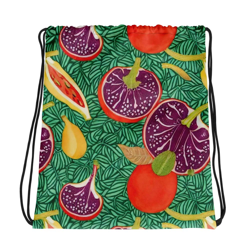Tropical Still Life on Drawstring Bag — Photo