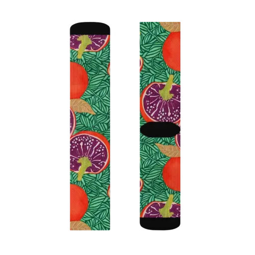 Tropical Still Life on a Socks