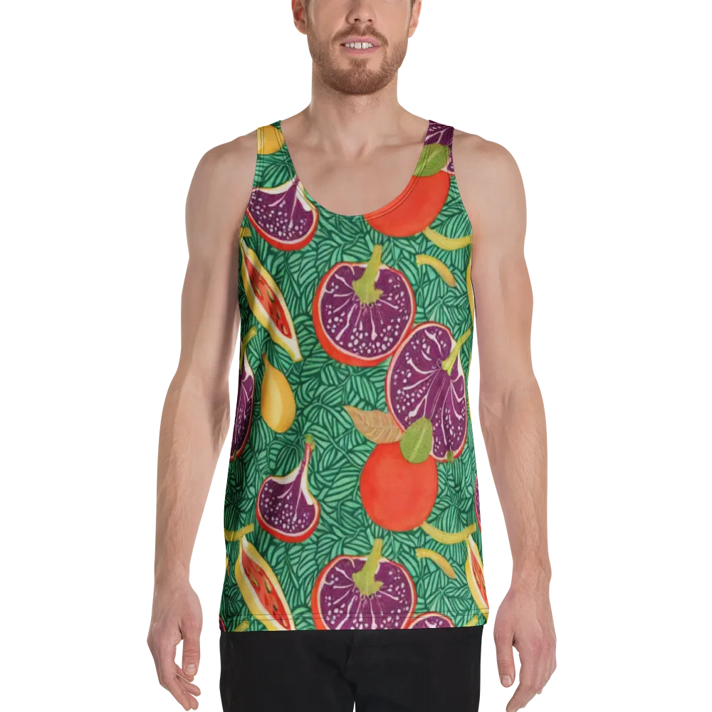 Tropical Still Life on Men's Tank Top — Front