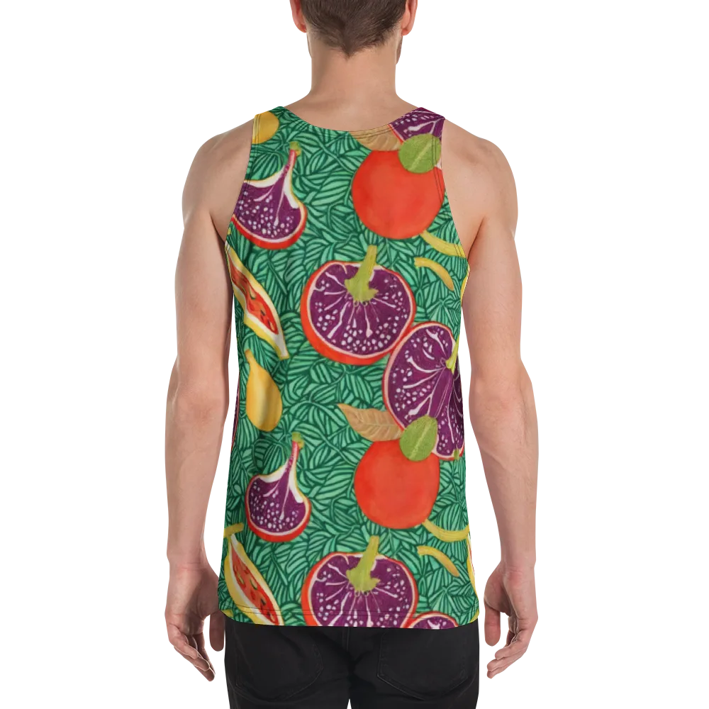 Tropical Still Life on Men's Tank Top — Back