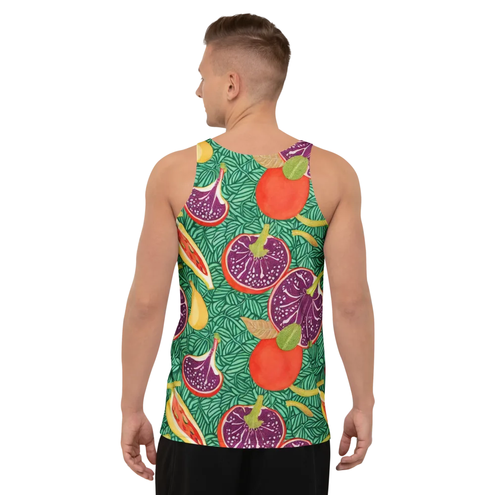 Tropical Still Life on Men's Tank Top — Back
