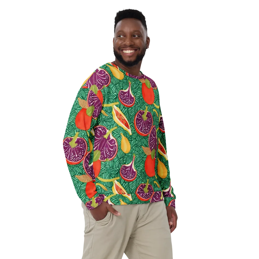 Tropical Still Life on Sweatshirt — Front