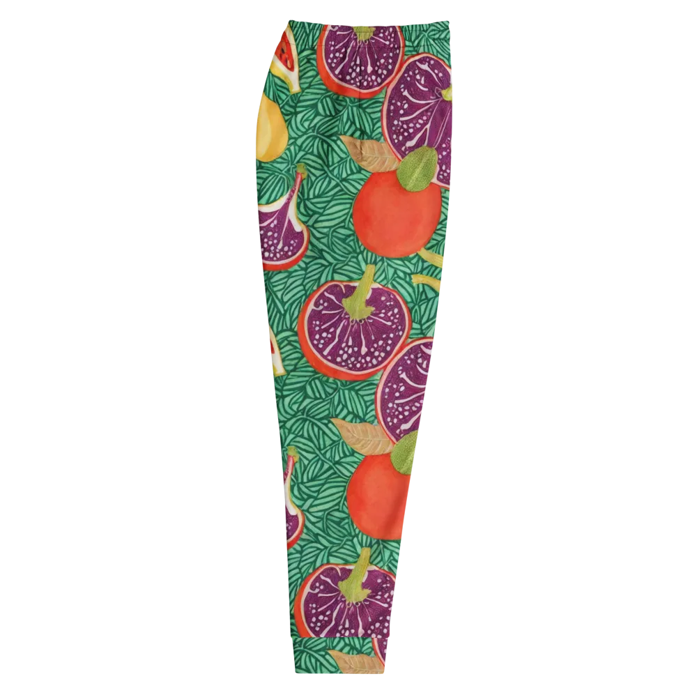 Tropical Still Life on Men's Joggers — Right
