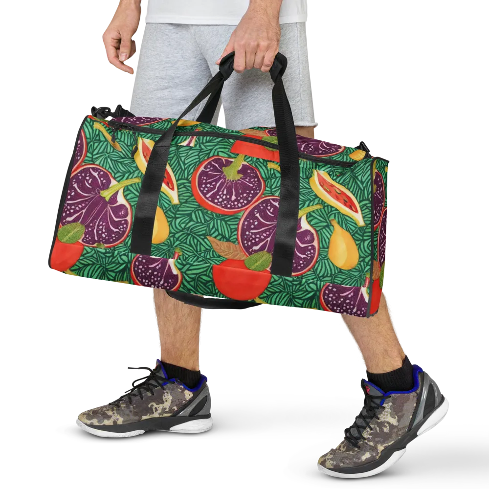 Tropical Still Life on Duffle Bag — Front