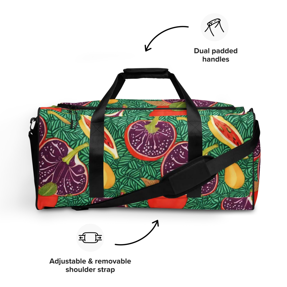 Tropical Still Life on Duffle Bag — Front
