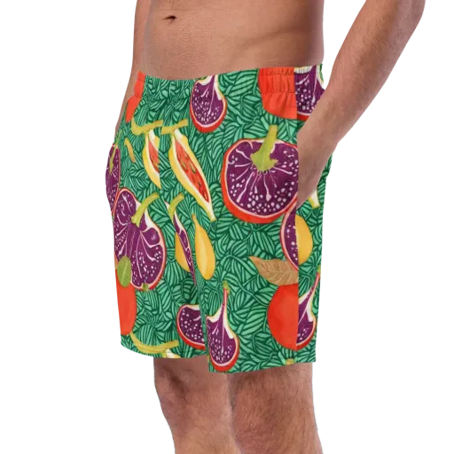 Tropical Still Life on a Swim Trunks
