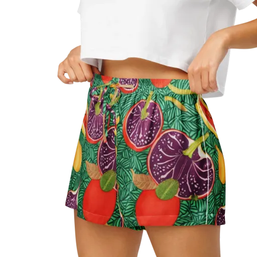 Tropical Still Life on a Women's Pajama Shorts