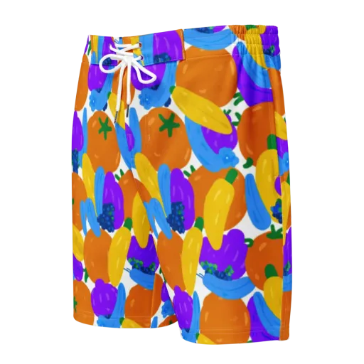 Electric Fruit Bowl on a Men's Board Shorts