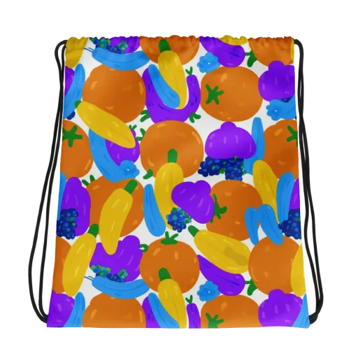 Electric Fruit Bowl on a Drawstring Bag