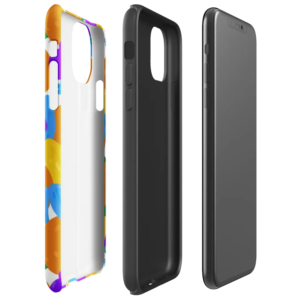 Electric Fruit Bowl on Tough Case for iPhone® — Right