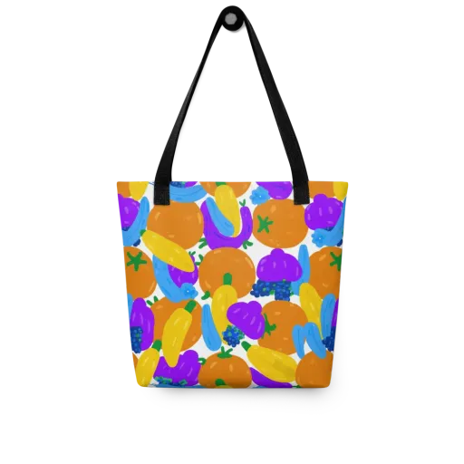 Electric Fruit Bowl on a Tote Bag