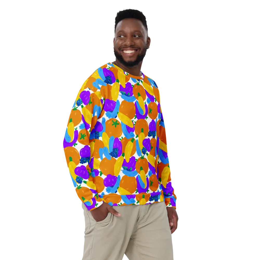 Electric Fruit Bowl on Sweatshirt — Front