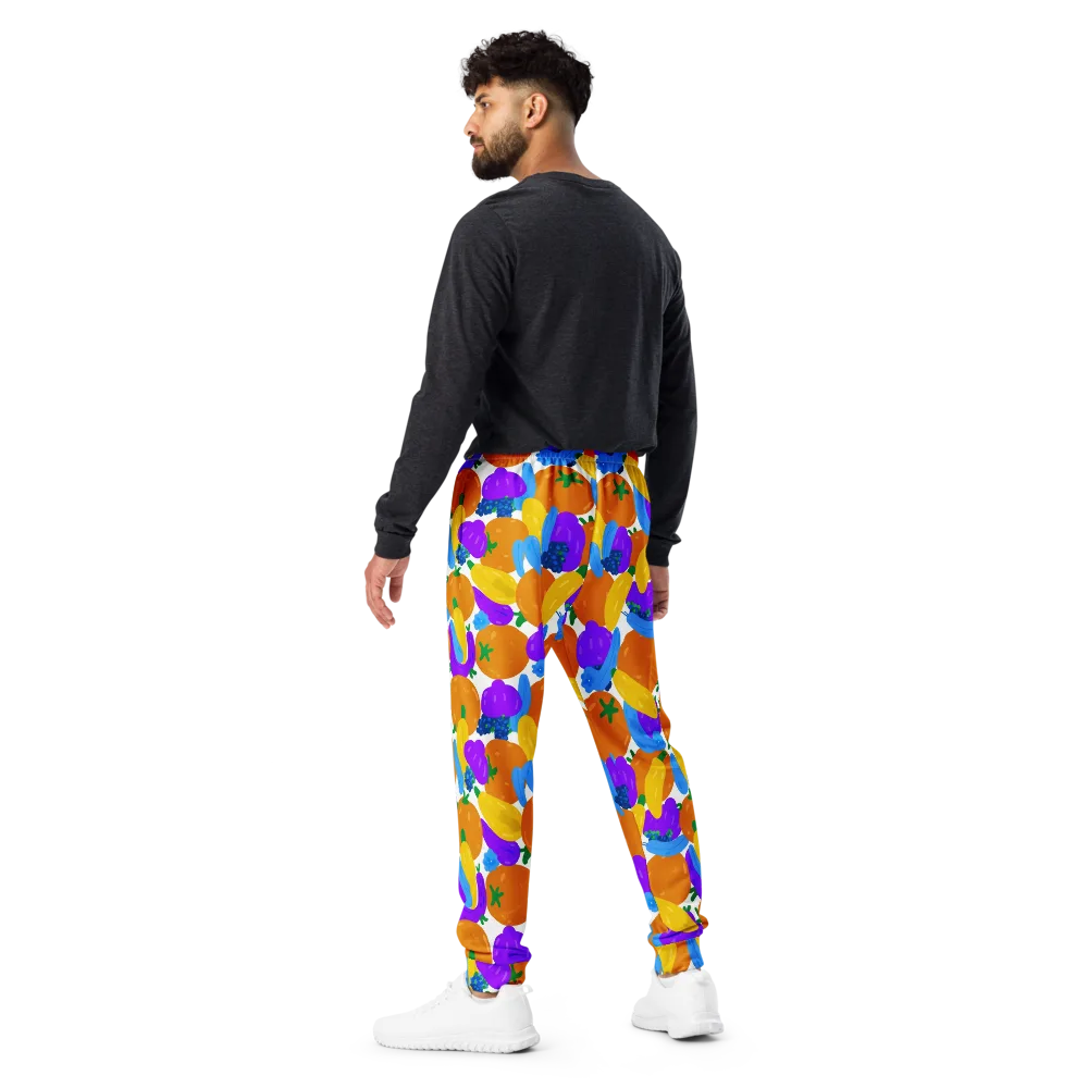 Electric Fruit Bowl on Men's Joggers — Back