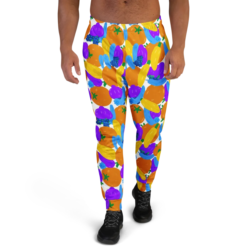 Electric Fruit Bowl on Men's Joggers — Front