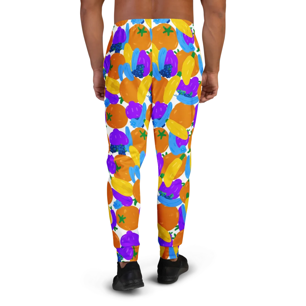 Electric Fruit Bowl on Men's Joggers — Back