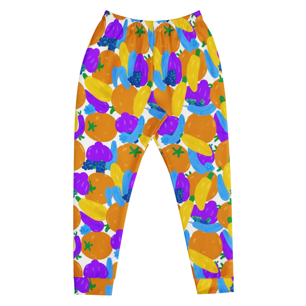 Electric Fruit Bowl on Men's Joggers — Front