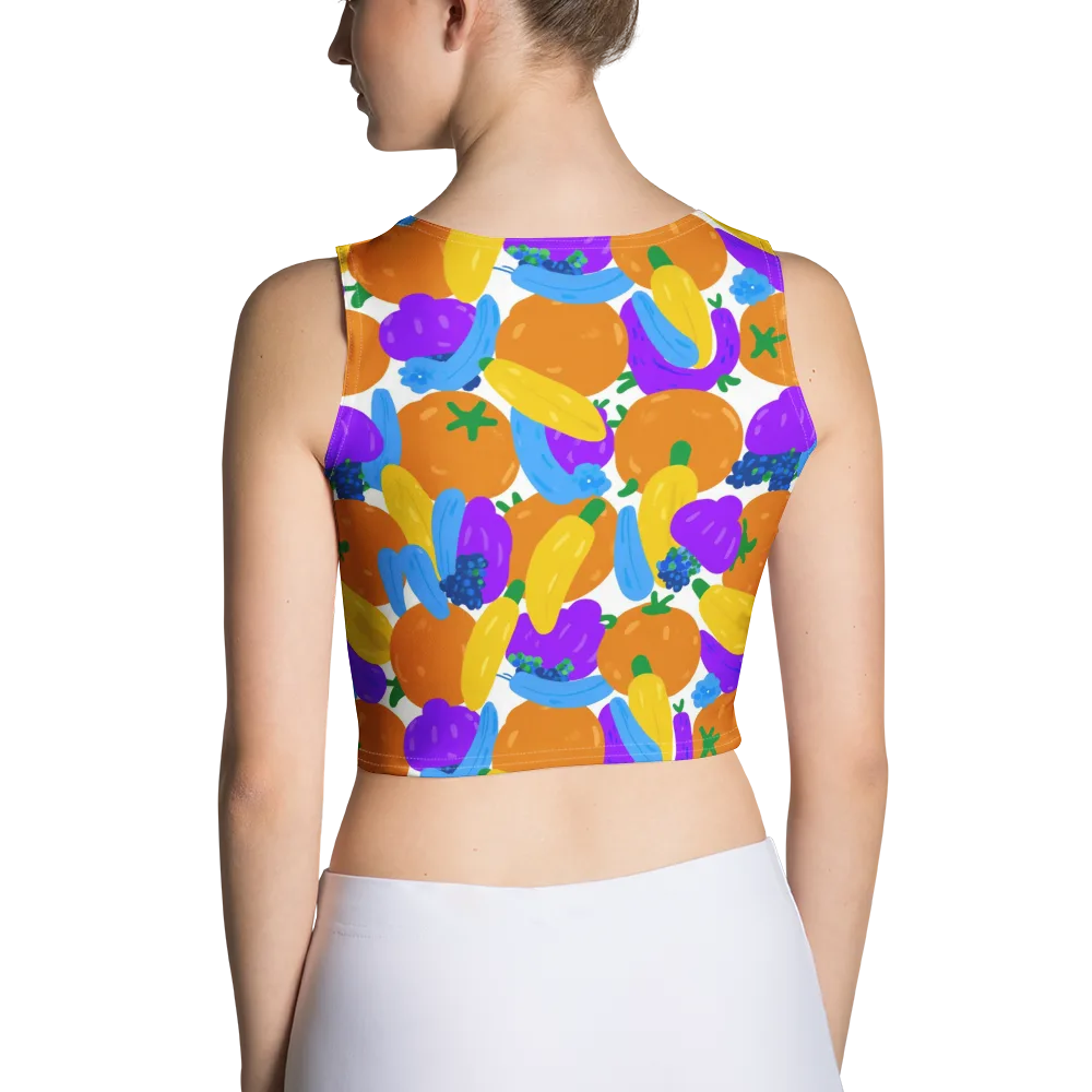 Electric Fruit Bowl on Crop Top — Back