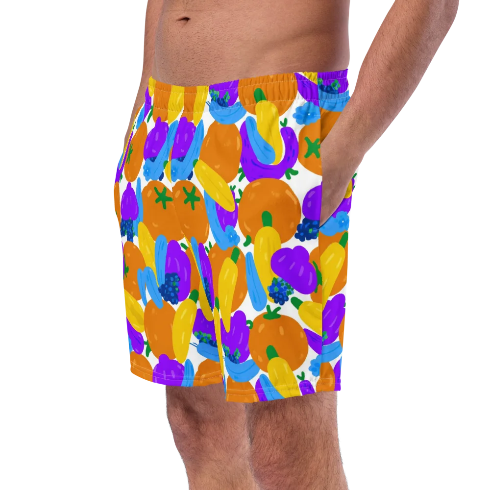 Electric Fruit Bowl on Swim Trunks — Left Front