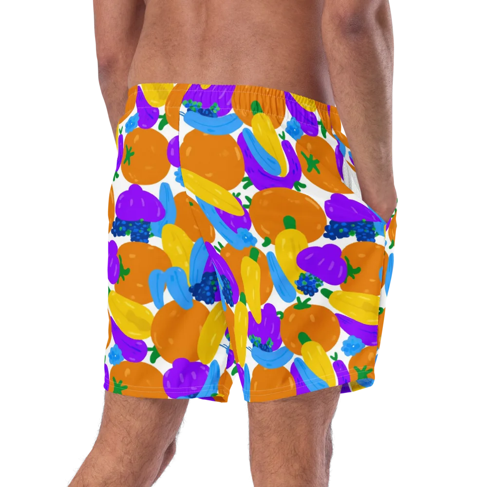 Electric Fruit Bowl on Swim Trunks — Right Back
