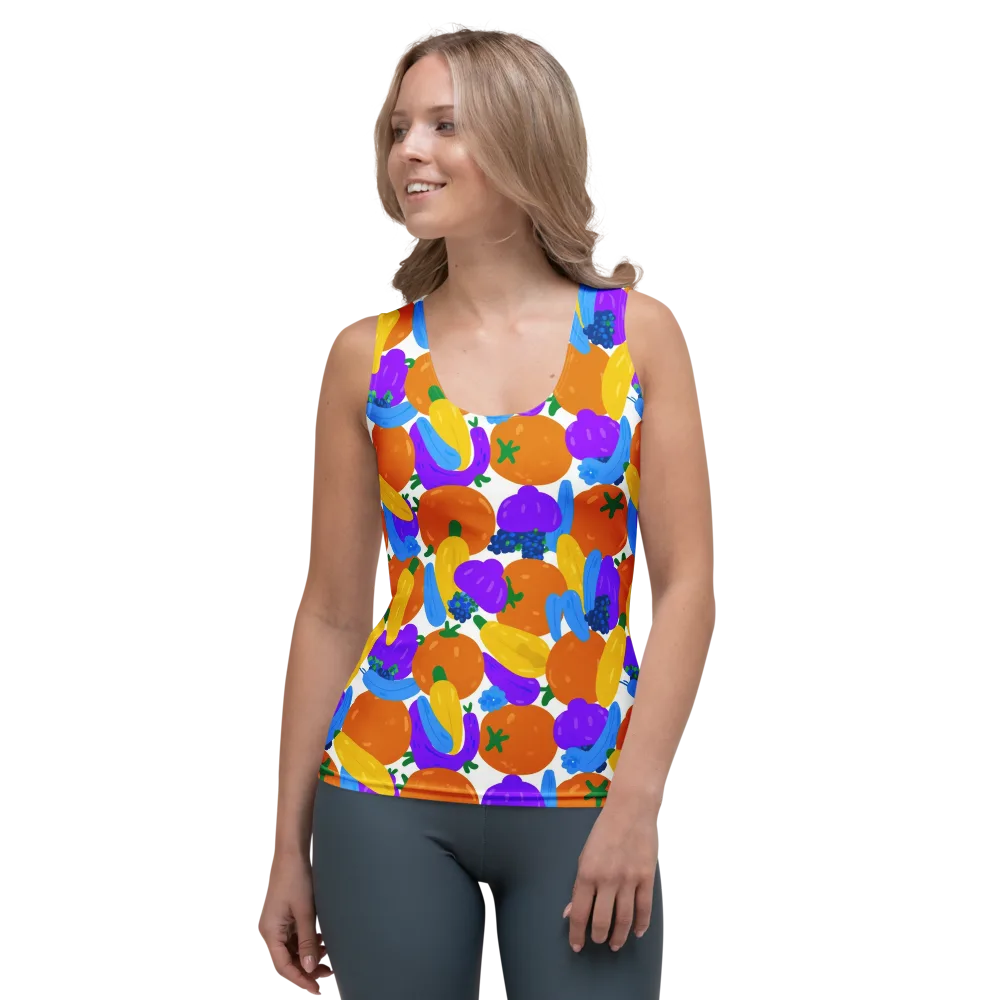 Electric Fruit Bowl on Women's Tank Top — Front