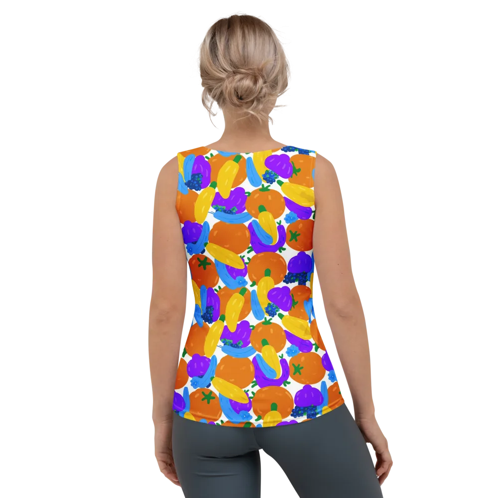 Electric Fruit Bowl on Women's Tank Top — Back