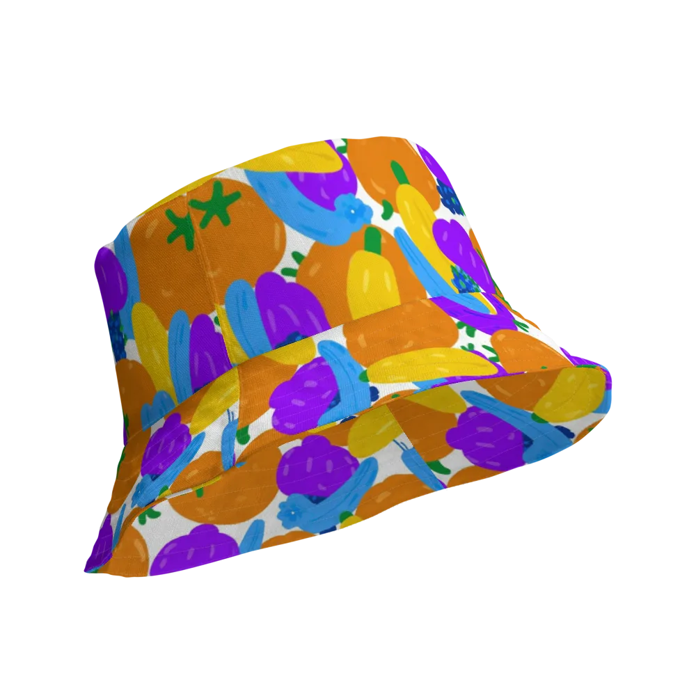 Electric Fruit Bowl on Reversible Bucket Hat — Product details Outside