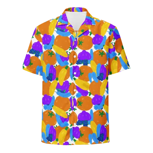 Electric Fruit Bowl on a Button Shirt