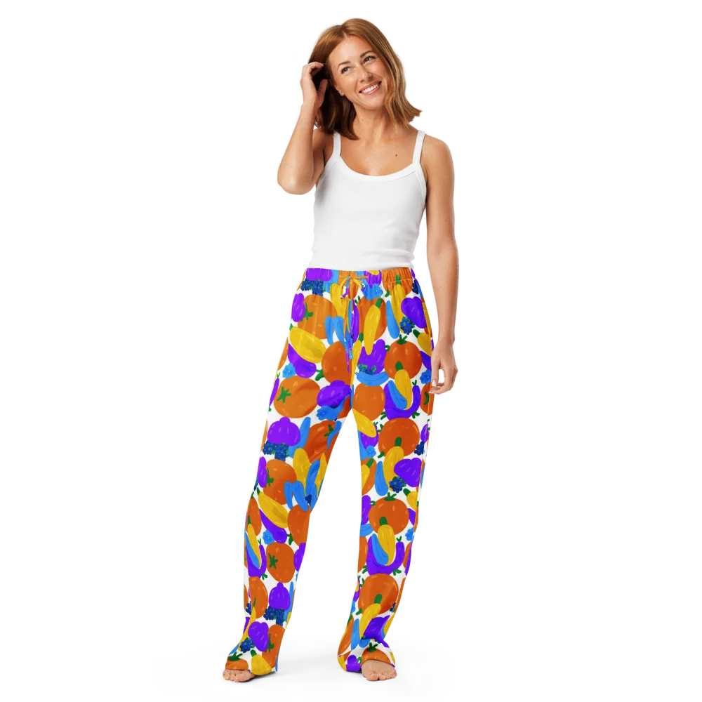 Electric Fruit Bowl on Women's Pajama Pants — Front