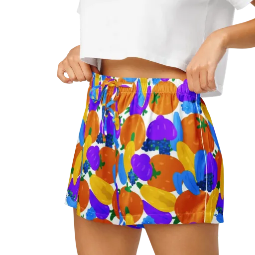 Electric Fruit Bowl on a Women's Pajama Shorts