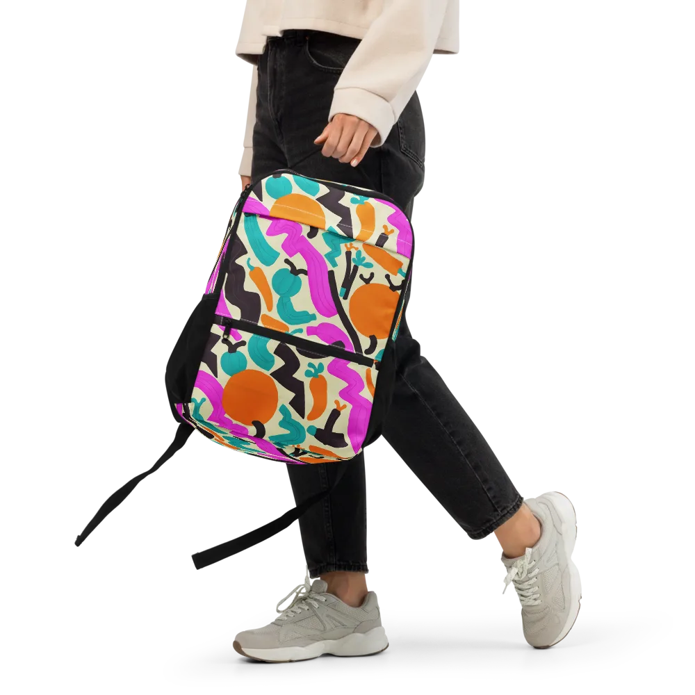 Neon Market on Utility Backpack — Front
