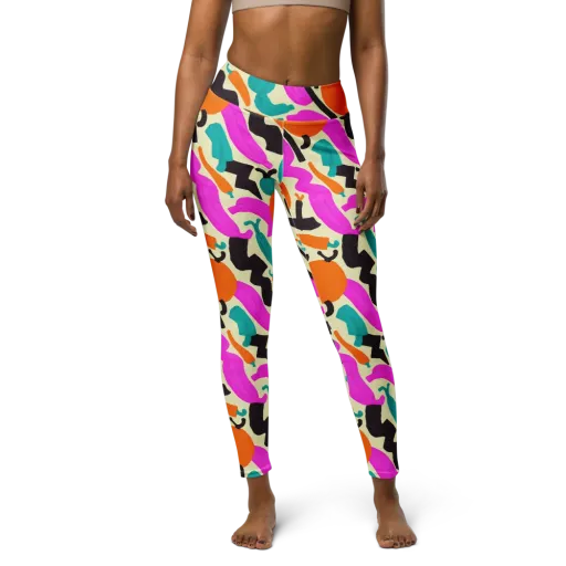 Neon Market on a Yoga Leggings
