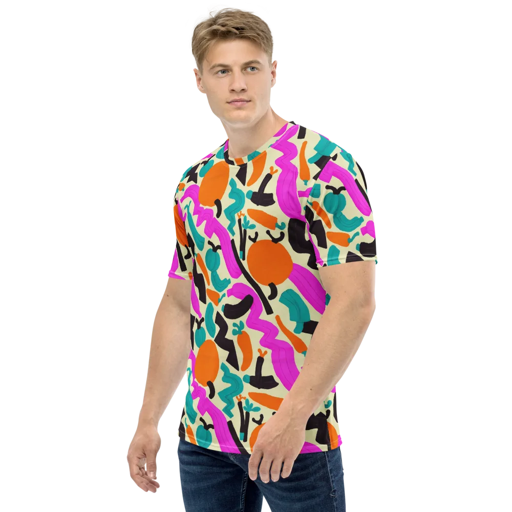 Neon Market on Men's Crew Neck T-Shirt — Left