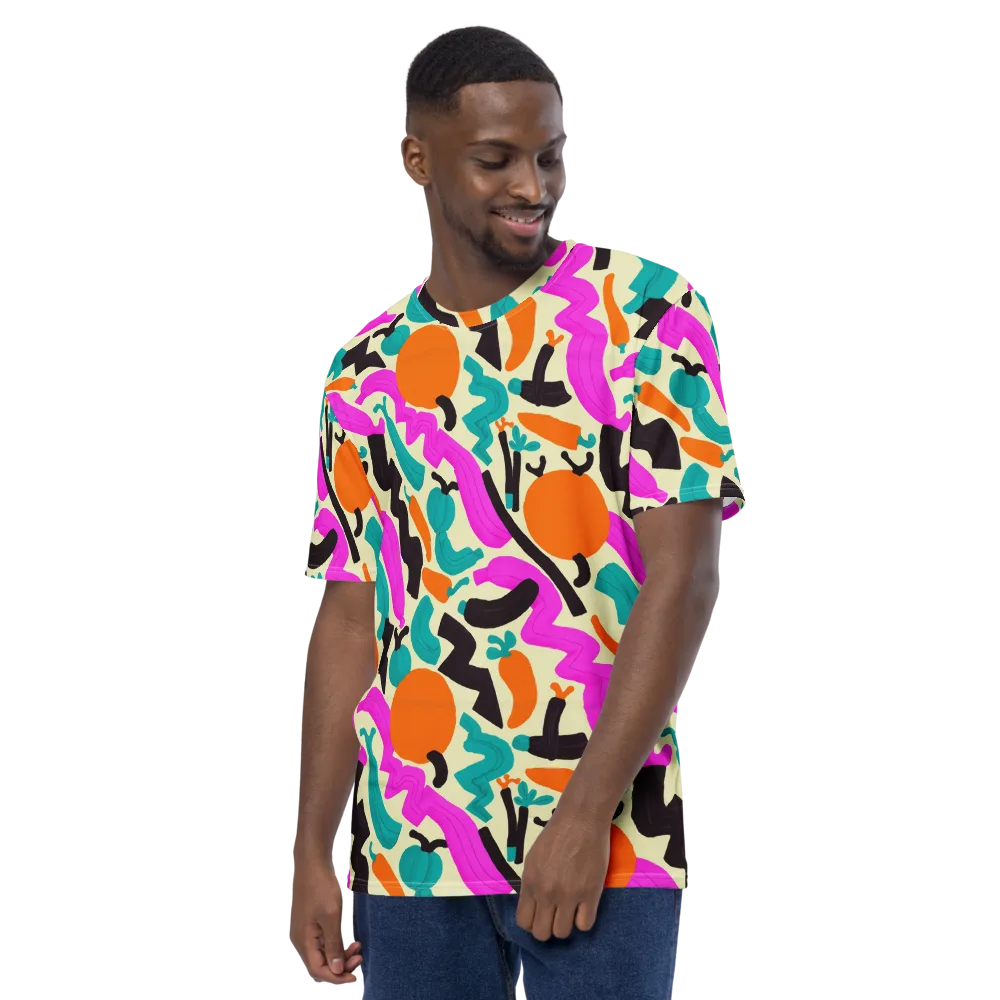 Neon Market on Men's Crew Neck T-Shirt — Left