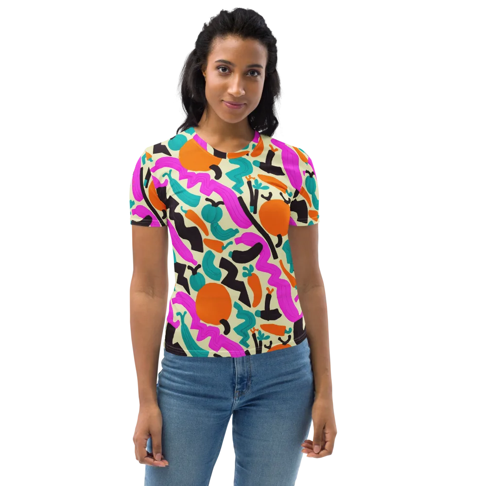 Neon Market on Women's Crew Neck T-Shirt — Front