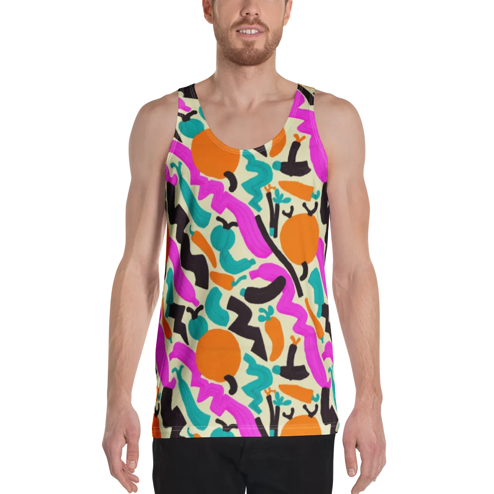Neon Market on Men's Tank Top — Front
