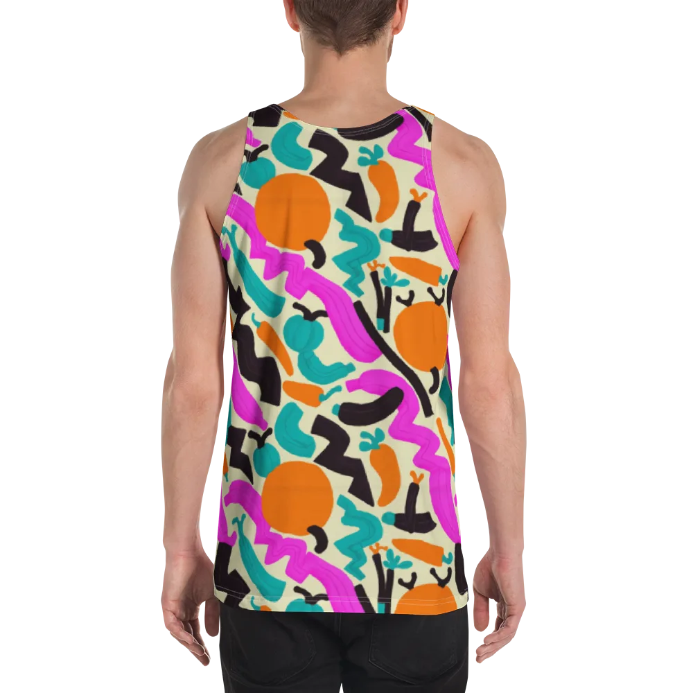 Neon Market on Men's Tank Top — Back