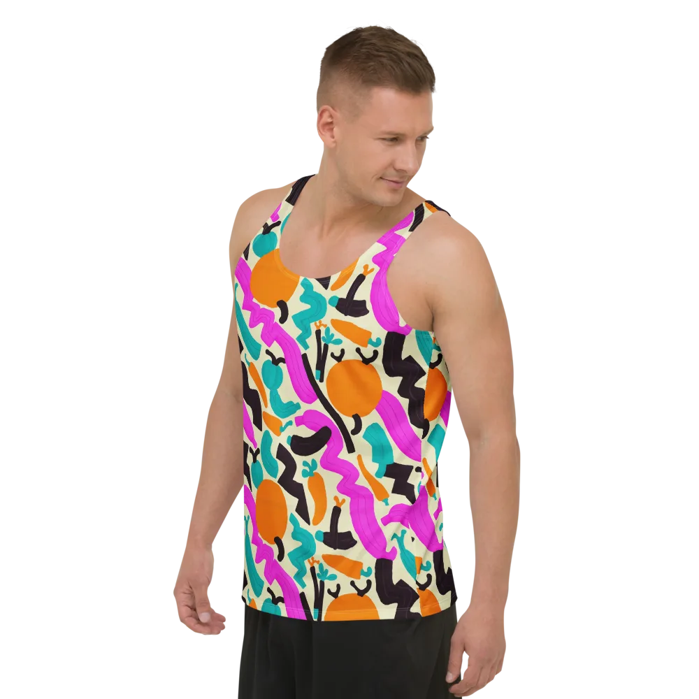 Neon Market on Men's Tank Top — Left Front