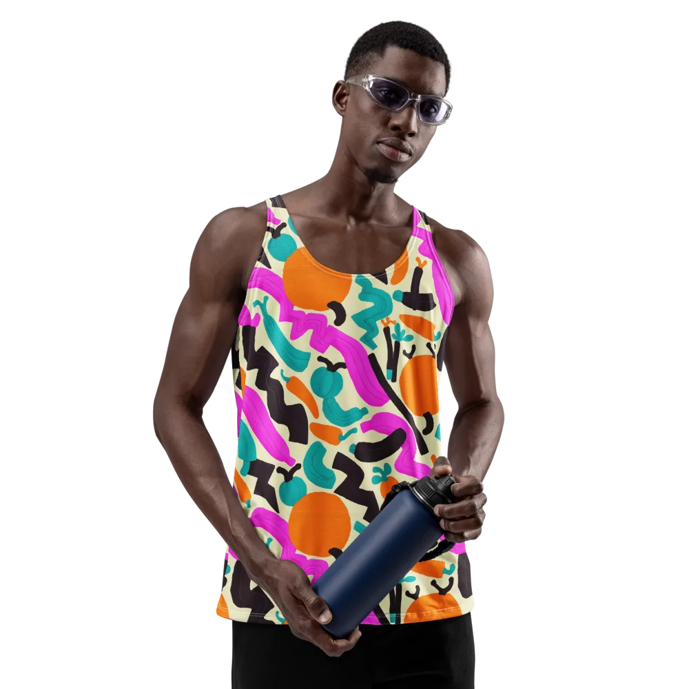 Neon Market on Men's Tank Top — Front