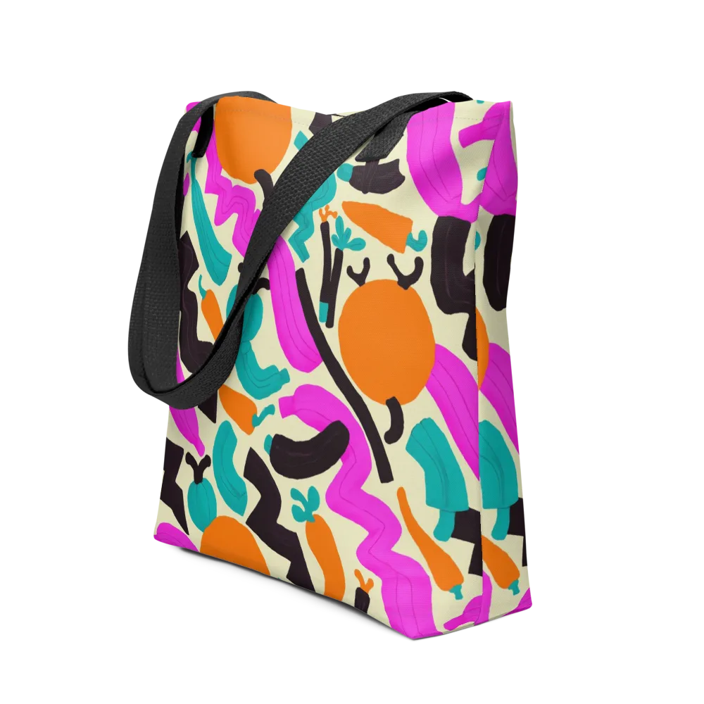 Neon Market on Tote Bag — Front