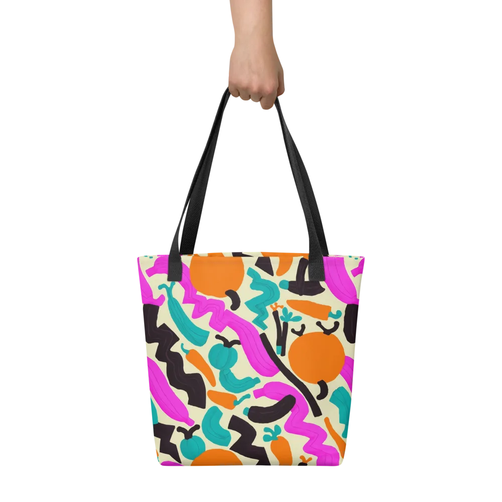 Neon Market on Tote Bag — Front