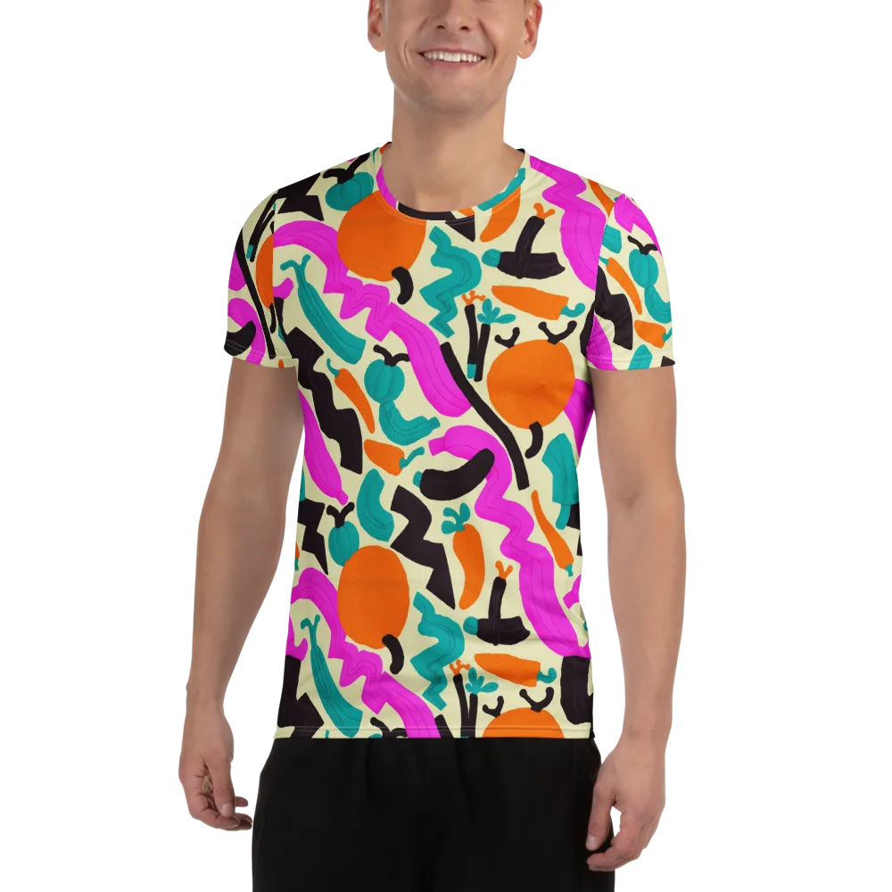 Neon Market on Men's Athletic T-Shirt — Front