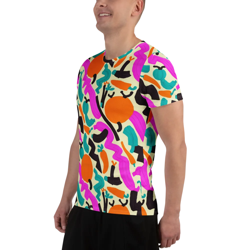 Neon Market on Men's Athletic T-Shirt — Left