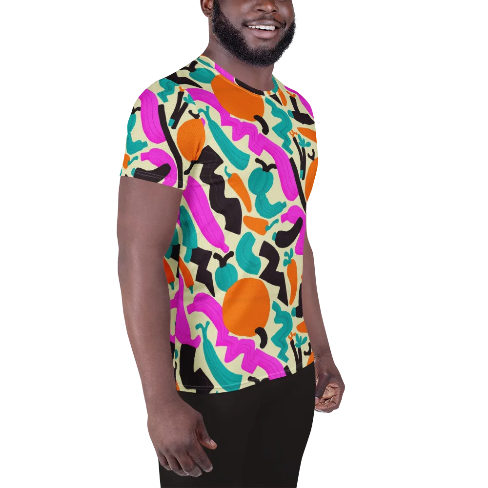 Neon Market on Men's Athletic T-Shirt — Right