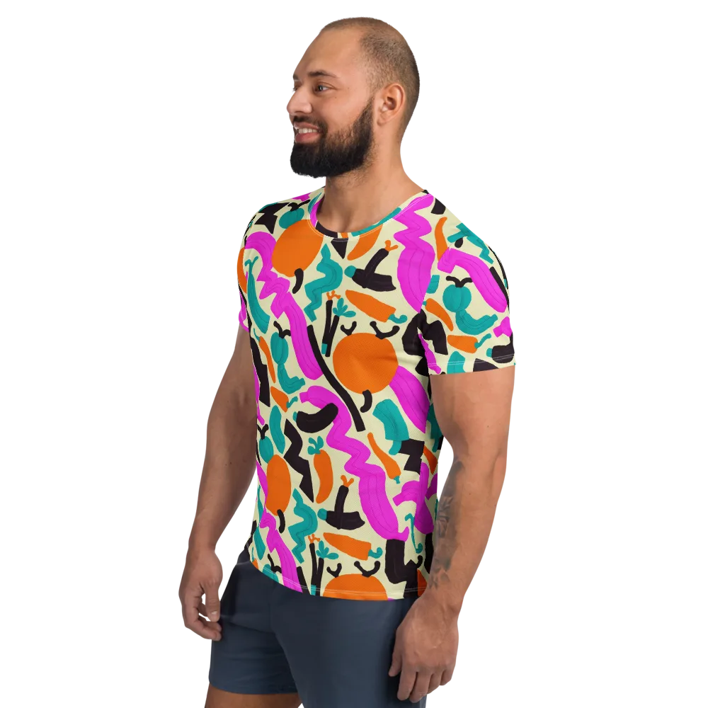 Neon Market on Men's Athletic T-Shirt — Left