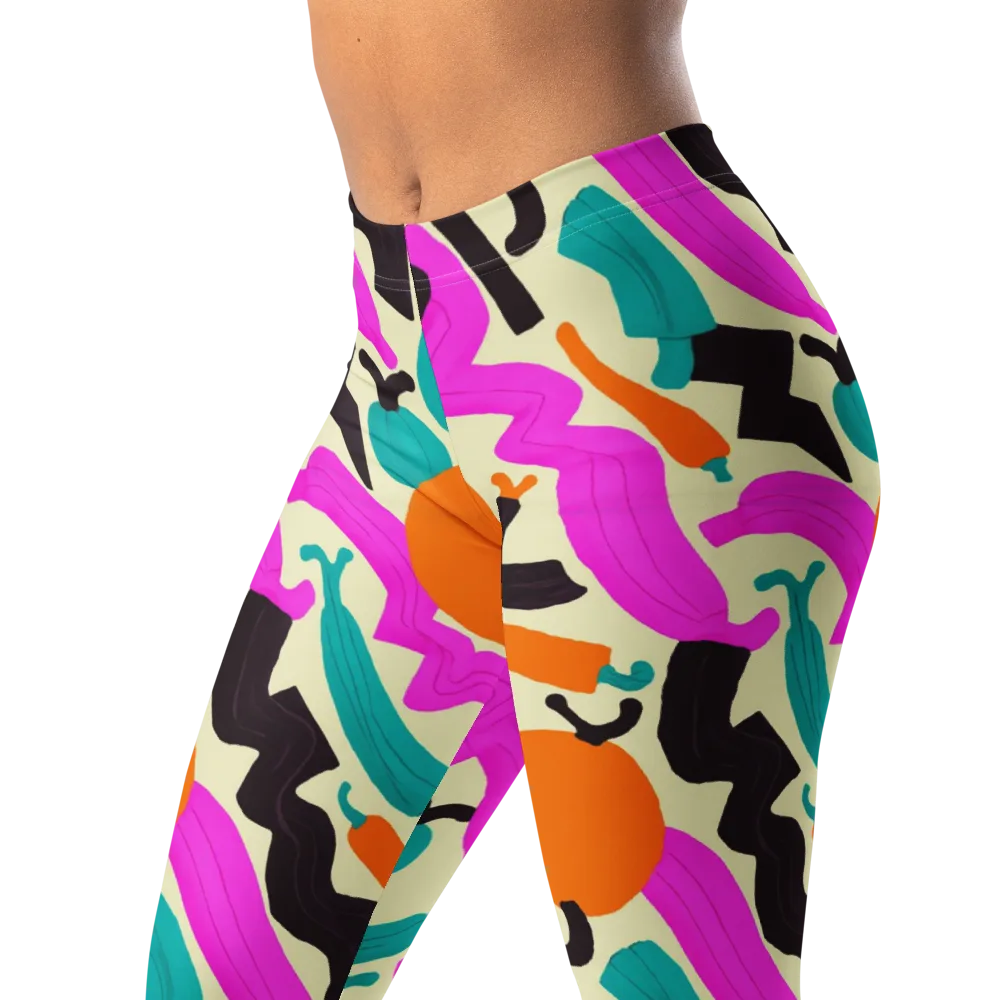 Neon Market on Leggings — Left Front