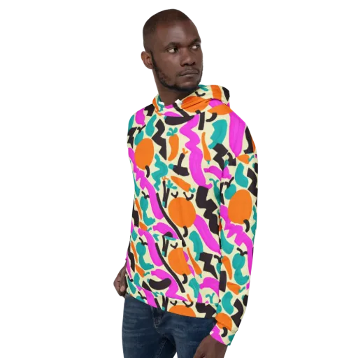 Neon Market on a Hoodie