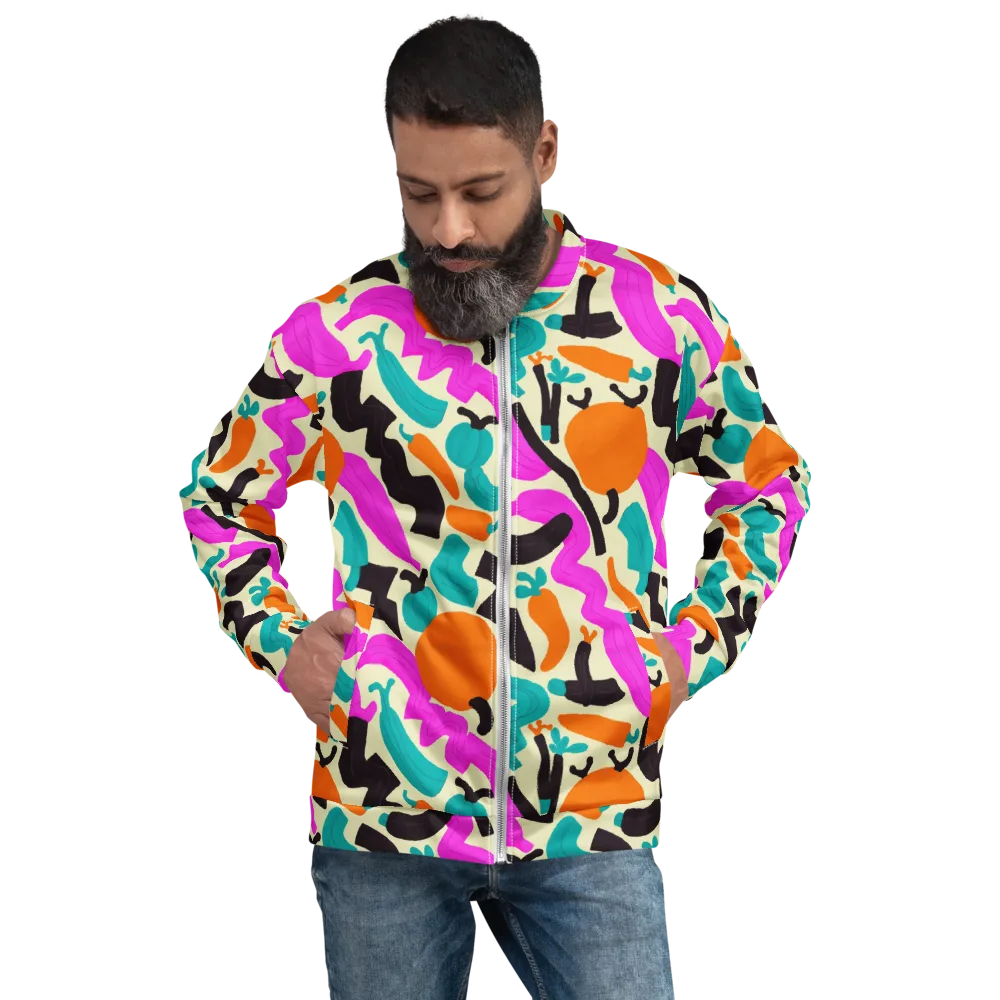 Neon Market on Bomber Jacket — Front