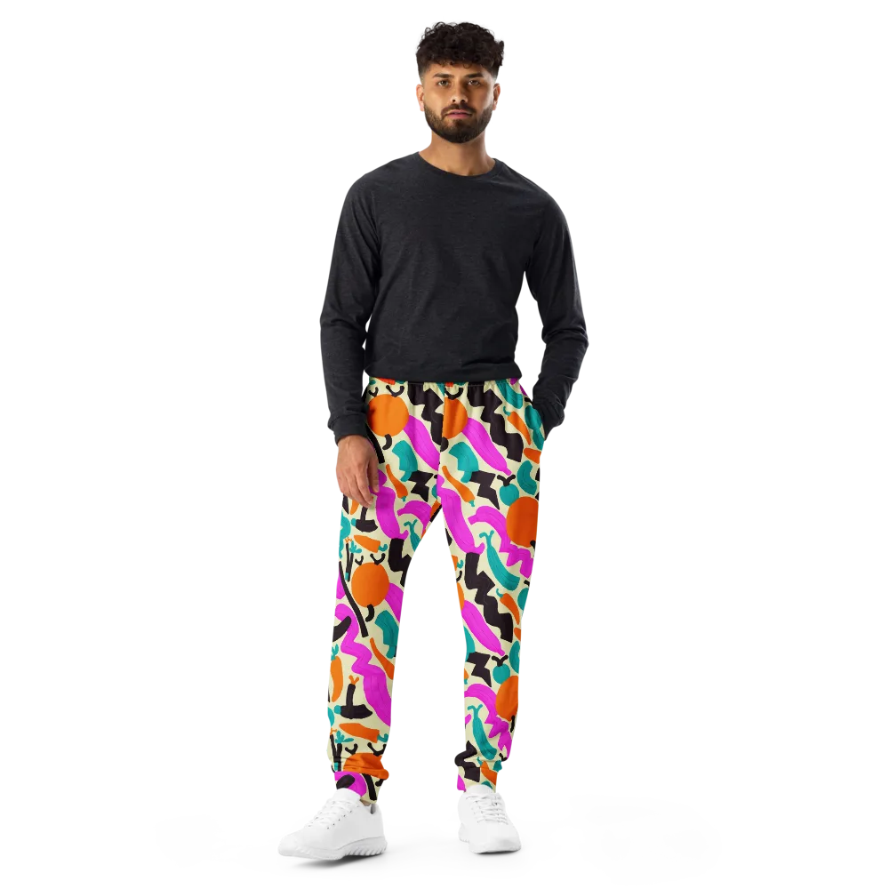 Neon Market on Men's Joggers — Front