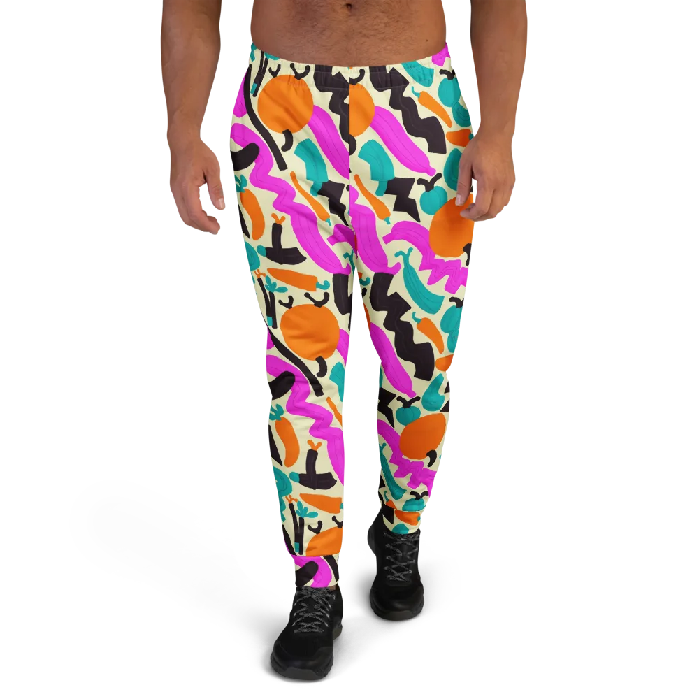 Neon Market on Men's Joggers — Front