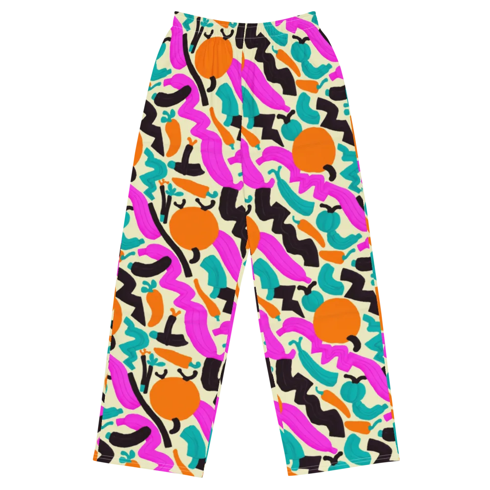 Neon Market on Wide-Leg Pants — Front